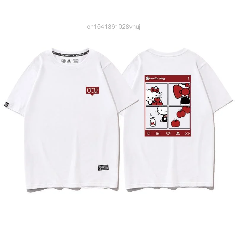 Sanrio Hello Kitty Round Neck T-shirt Women's Summer Pure Cotton Short Sleeve Trendy Back Printed Oversize Top Clothes Y2k Girl
Sanrio Hello Kitty Round Neck T-shirt Women's Summer Pure Cotton Short Sleeve Trendy Back Printed Oversize Top Clothes Y2k Girl