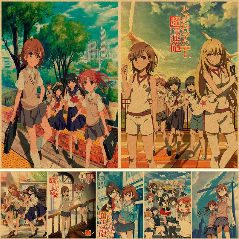 Anime Toaru Kagaku no Railgun T Poster Misaka Mikoto Retro Painting Wall Art for Living Room Home Bedroom Wall Decor 4K HD
Anime Toaru Kagaku no Railgun T Poster Misaka Mikoto Retro Painting Wall Art for Living Room Home Bedroom Wall Decor 4K HD