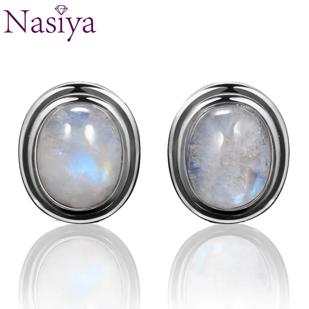 Oval Natural 8x10MM Moonstone Stud For Women Vintage Jewelry Engagement Party Anniversary Gift Wholesale
Oval Natural 8x10MM Moonstone Stud For Women Vintage Jewelry Engagement Party Anniversary Gift Wholesale