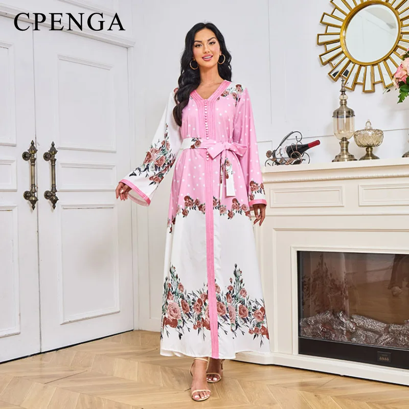 Satin Print Muslim Kaftan 2023 New Caftan Marocain Women Dubai Abaya Robe Arab Turkey Dress Elegant Ladies Islam Clothing
Satin Print Muslim Kaftan 2023 New Caftan Marocain Women Dubai Abaya Robe Arab Turkey Dress Elegant Ladies Islam Clothing