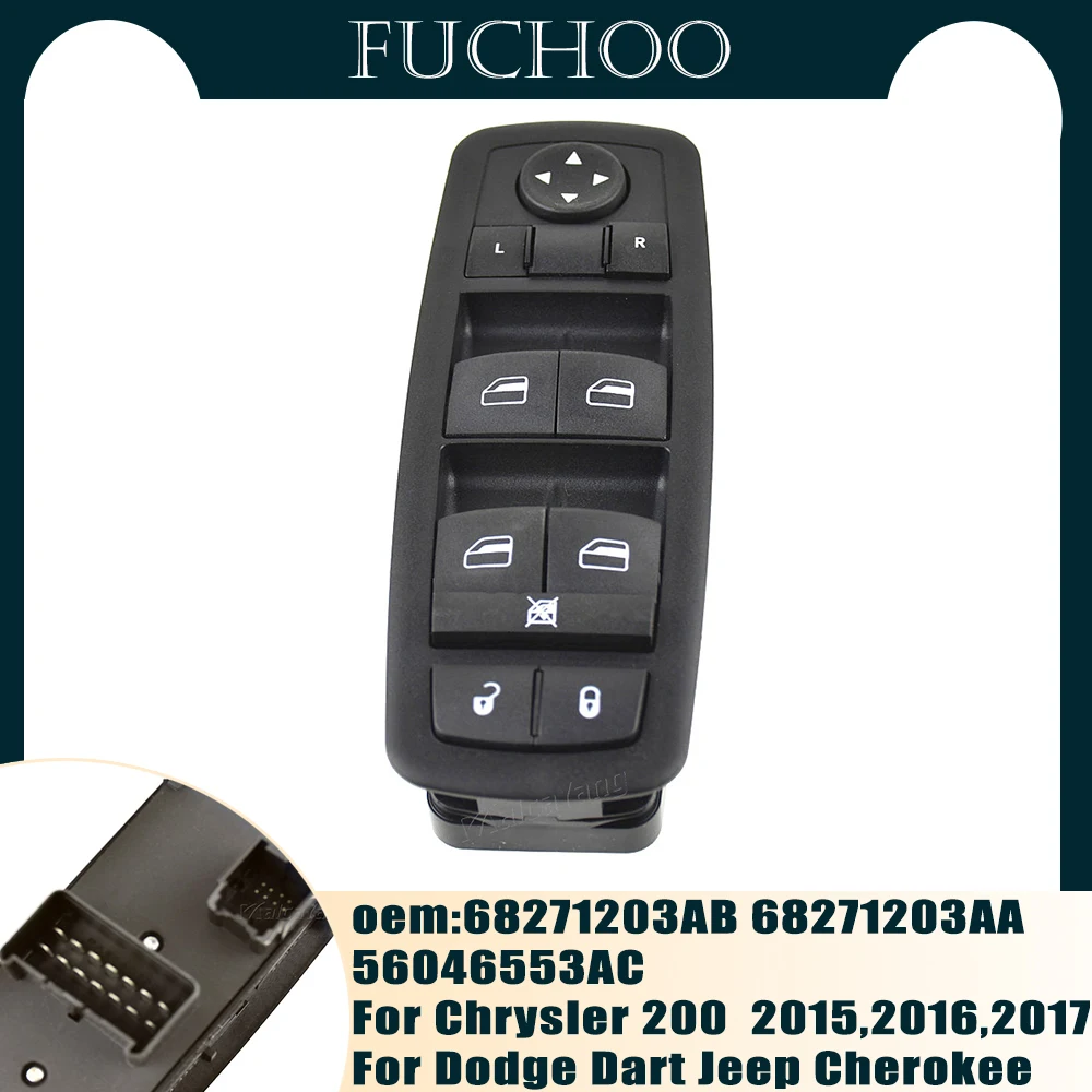 Car Accessories Front Door Dart Power Window Switch Master Control Button For Chrysler 200 Dodge Dart Jeep Cherokee 68271203AB
Car Accessories Front Door Dart Power Window Switch Master Control Button For Chrysler 200 Dodge Dart Jeep Cherokee 68271203AB