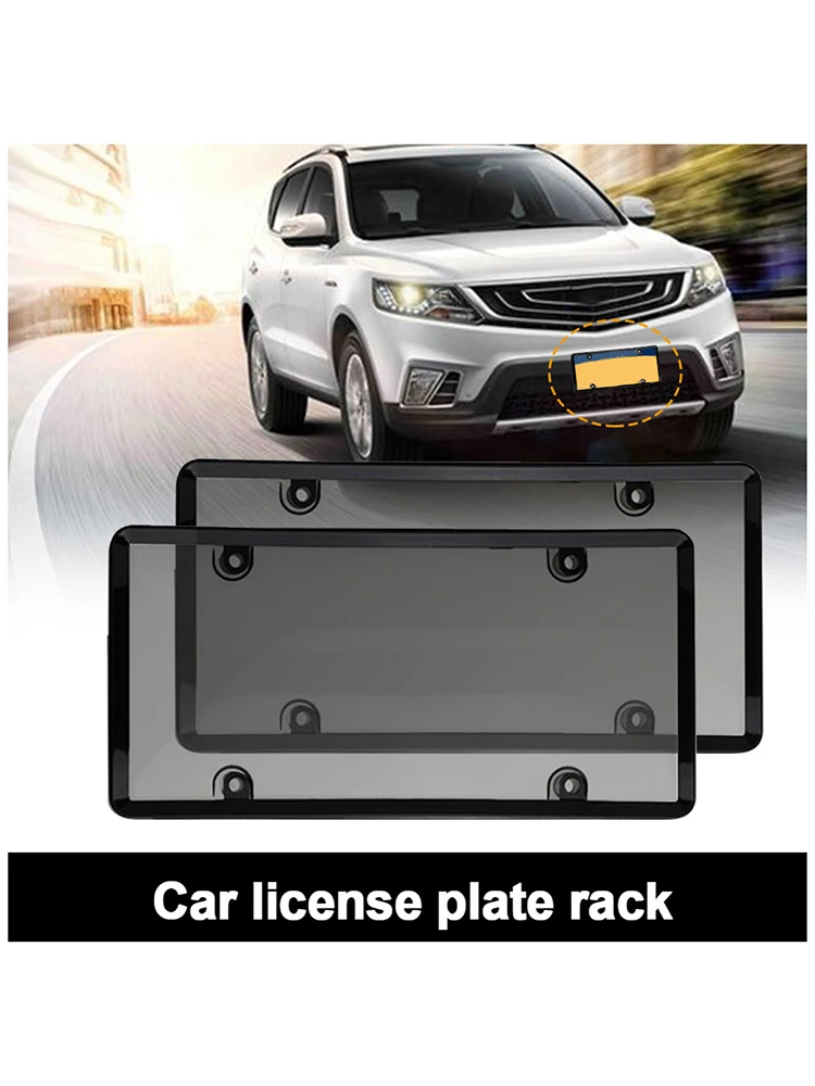 2pcs Reflective Anti Speed Red Light Toll Camera Stopper License Plate Cover Black Clear Modified License Plate Frame Cover
2pcs Reflective Anti Speed Red Light Toll Camera Stopper License Plate Cover Black Clear Modified License Plate Frame Cover