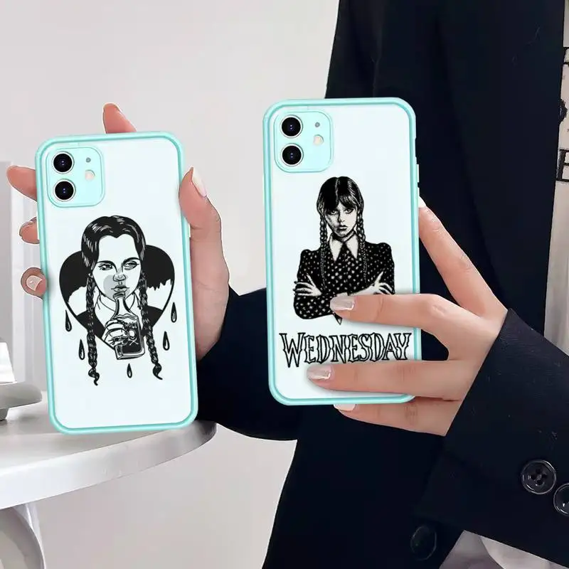 Wednesday Addams Phone Case for iPhone X XR XS 7 8 Plus 11 12 13 pro MAX 13mini Translucent Matte Case
Wednesday Addams Phone Case for iPhone X XR XS 7 8 Plus 11 12 13 pro MAX 13mini Translucent Matte Case