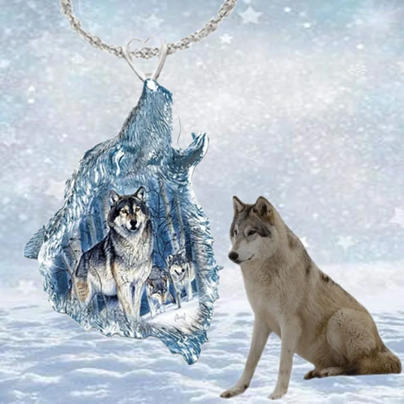Creative Blue Ice and Snow Crystal Wolf Unisex Pendant Necklace, Birthday Gifts, Anniversary Gifts, Everyday Accessories
Creative Blue Ice and Snow Crystal Wolf Unisex Pendant Necklace, Birthday Gifts, Anniversary Gifts, Everyday Accessories