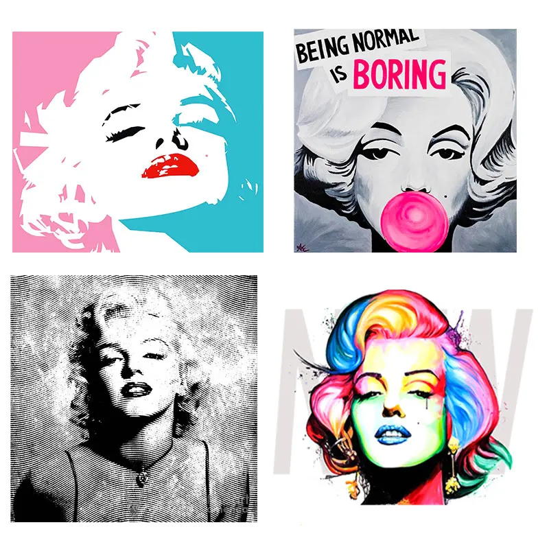 Marilyn Monroe Stickers On Clothe Heat Transfers For Clothing Patches Vinyl Washable Sticker Fashion Woman Clothing Appliqued
Marilyn Monroe Stickers On Clothe Heat Transfers For Clothing Patches Vinyl Washable Sticker Fashion Woman Clothing Appliqued