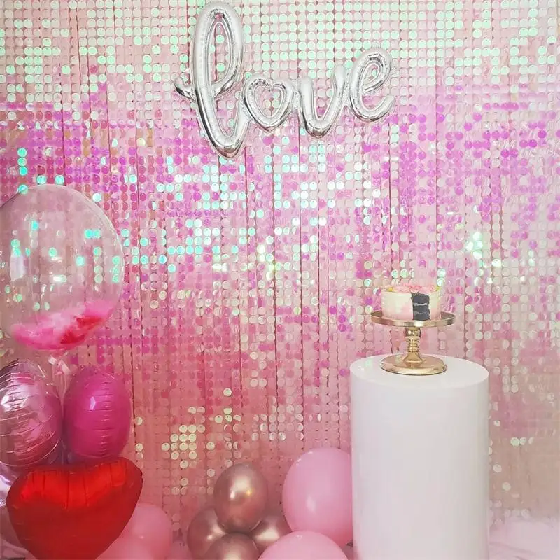 1pc 30*30cm 3D Iridescent Panel Rose Gold Shimmer Sequin Wall Birthday Wallsticker Wedding Backdground Party Decoration Supplies 
1pc 30*30cm 3D Iridescent Panel Rose Gold Shimmer Sequin Wall Birthday Wallsticker Wedding Backdground Party Decoration Supplies