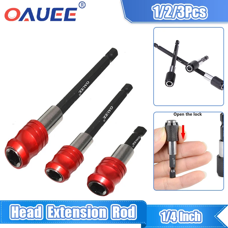 1/4 Inch Hexagonal Handle Batch Head Extension Rod Magnetic Screwdriver Quick Release Self-locking Extension Rod 60/100/150mm
1/4 Inch Hexagonal Handle Batch Head Extension Rod Magnetic Screwdriver Quick Release Self-locking Extension Rod 60/100/150mm