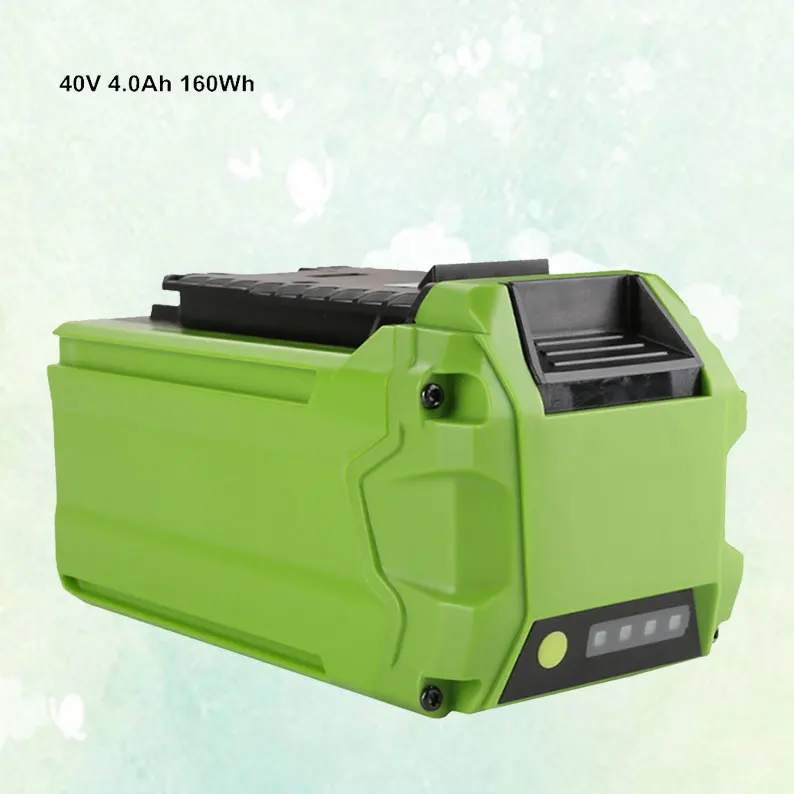 New 40V 4.0Ah 160Wh Rechargeable Li-Ion Battery for Greenworks 40V G-MAX Cordless Power Supply
New 40V 4.0Ah 160Wh Rechargeable Li-Ion Battery for Greenworks 40V G-MAX Cordless Power Supply