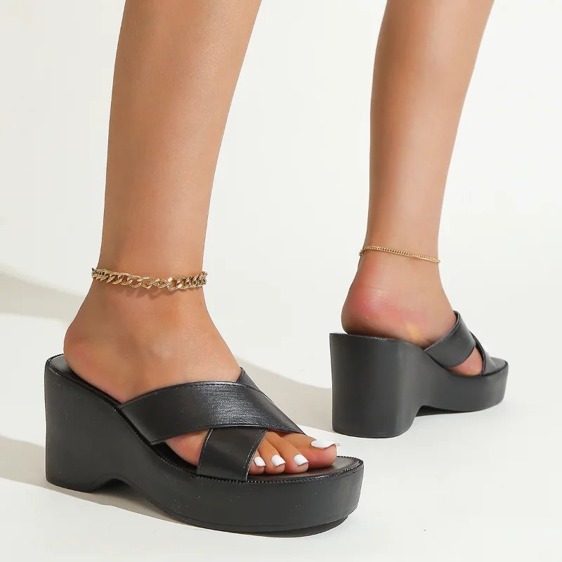 2023 Fashion Shoes for Women Outdoor Women's Slippers Summer Casual Slippers Women Solid Wedges Platform Shoes Female Zapatos
2023 Fashion Shoes for Women Outdoor Women's Slippers Summer Casual Slippers Women Solid Wedges Platform Shoes Female Zapatos