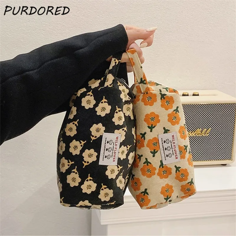 PURDORED 1 Pc Cute Floral Makeup Bag for Women Soft Corduroy Travel Cosmetic Bag Organizer Case Student Pencil Case Necessaries
PURDORED 1 Pc Cute Floral Makeup Bag for Women Soft Corduroy Travel Cosmetic Bag Organizer Case Student Pencil Case Necessaries