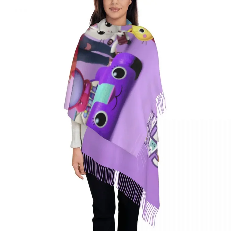 Gabby Dollhouse Tassel Scarf Women Soft Gabbys Mercat Shawls Wraps Lady Winter Fall Scarves
Gabby Dollhouse Tassel Scarf Women Soft Gabbys Mercat Shawls Wraps Lady Winter Fall Scarves