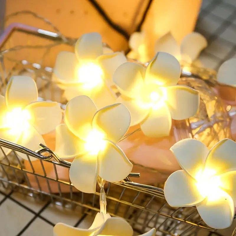 HMTX 1pc LED Imitation Frangipani, With Battery Box, Beautiful And Romantic Christmas Decoration, Small String Lights, 4.9ft 10
HMTX 1pc LED Imitation Frangipani, With Battery Box, Beautiful And Romantic Christmas Decoration, Small String Lights, 4.9ft 10