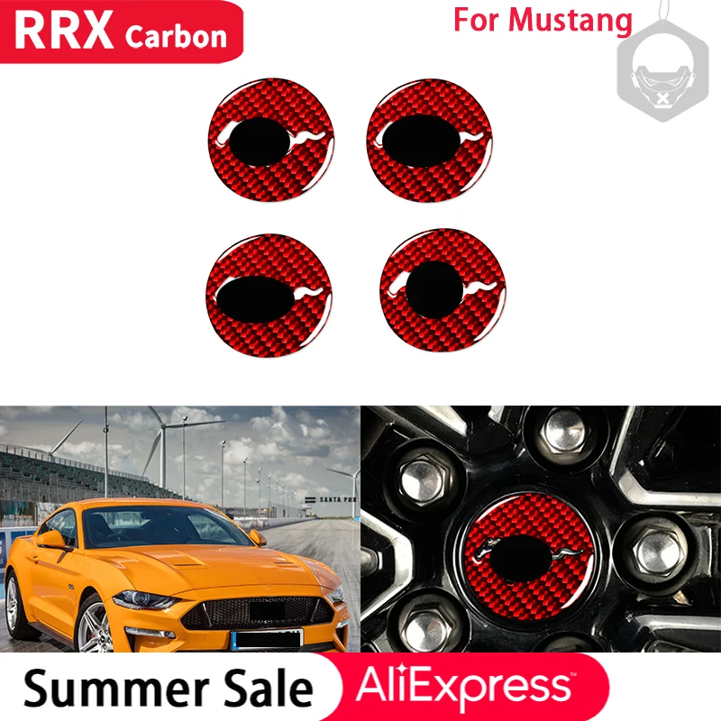 RRX for Ford Mustang 2015-2022 3D Real Carbon Fiber Wheel Hub Logo Badge Insignia Cover Trim Sticker Car Accessories
RRX for Ford Mustang 2015-2022 3D Real Carbon Fiber Wheel Hub Logo Badge Insignia Cover Trim Sticker Car Accessories