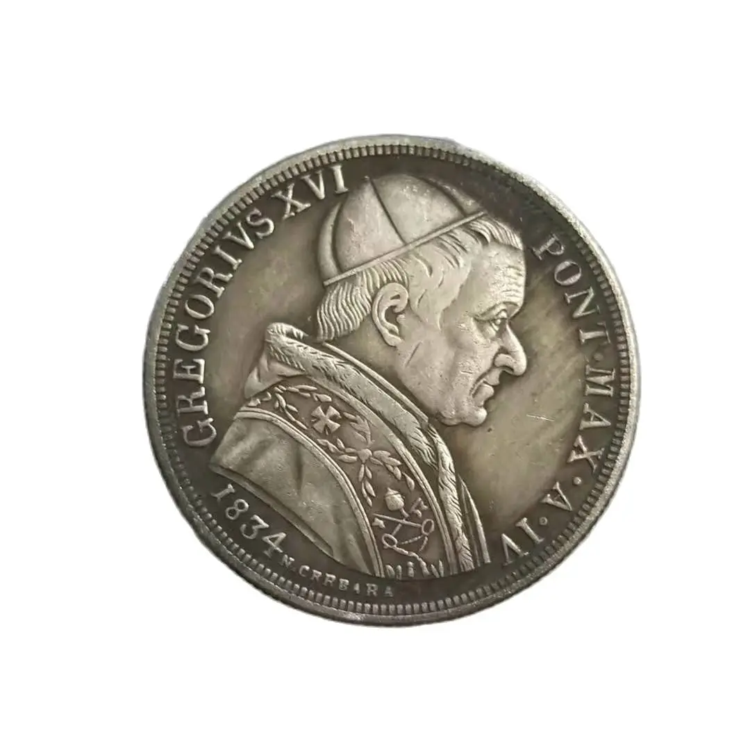 Italy Commemorative Coin 1834 Silver Dollar Commemorative Coin Collectibles Coin Home Decoration Magic Coin#1326
Italy Commemorative Coin 1834 Silver Dollar Commemorative Coin Collectibles Coin Home Decoration Magic Coin#1326
