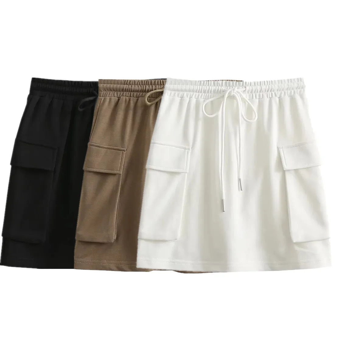 Maxdutti Simple Side Of Pockets High Waist Drawstring Terry Solid Mini Skirts Women Summer England Style Fashion Skirt
Maxdutti Simple Side Of Pockets High Waist Drawstring Terry Solid Mini Skirts Women Summer England Style Fashion Skirt