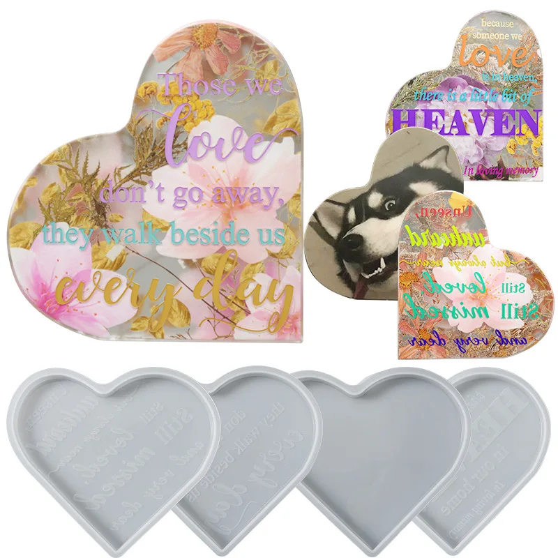 Heart Shape Silicone Mold for DIY Epoxy Resin Mold Heart Memorial Condolence Sign Silicone Casting Molds Home Office Table Decor
Heart Shape Silicone Mold for DIY Epoxy Resin Mold Heart Memorial Condolence Sign Silicone Casting Molds Home Office Table Decor