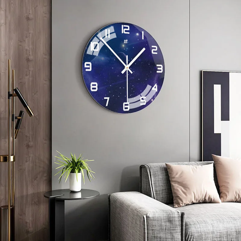 

Luxury Silent Watch Wall Minimalist Round Watchwork Mechanism Watch Wall for Bedroom Relojes Murale Home Design Home Watch