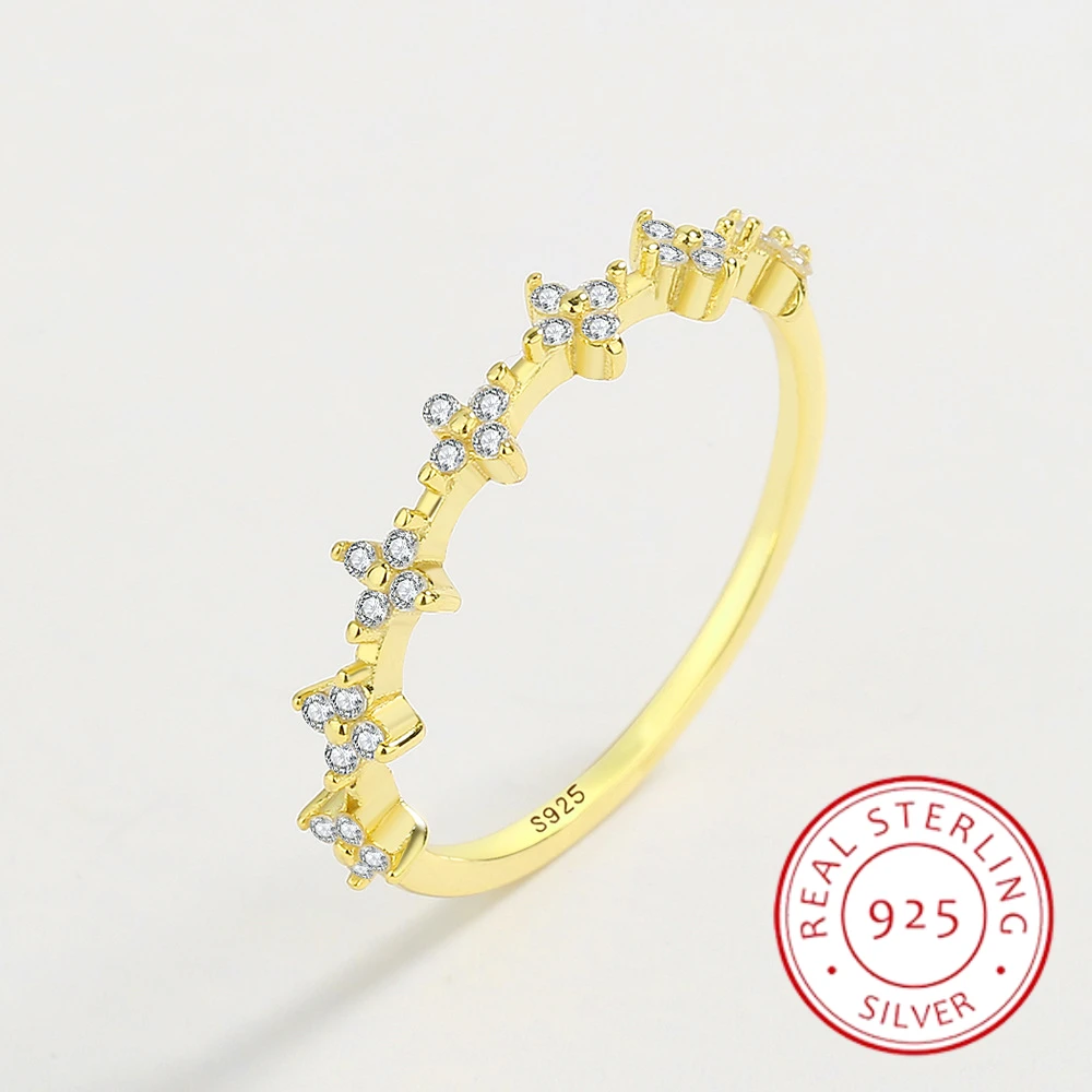 New Classic Little Flower All Diamond Gold Ladies Ring S925 Original Authentic Sterling Silver Wedding Anniversary Jewelry Gift
New Classic Little Flower All Diamond Gold Ladies Ring S925 Original Authentic Sterling Silver Wedding Anniversary Jewelry Gift