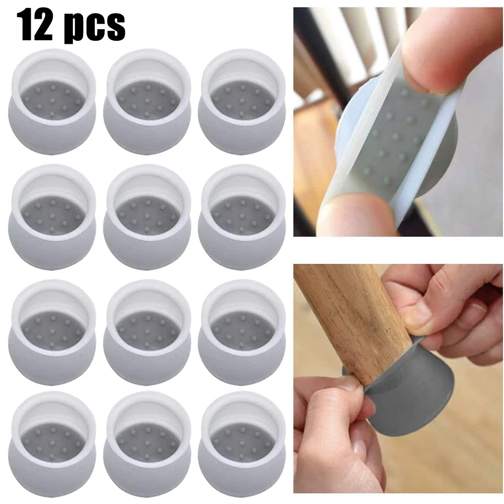 12Pcs Chair Leg Cap Silicone Round Covers Furniture Eco-friendly Table Feet Durable Versatile Floor Protector Cupboard Foot Caps
12Pcs Chair Leg Cap Silicone Round Covers Furniture Eco-friendly Table Feet Durable Versatile Floor Protector Cupboard Foot Caps