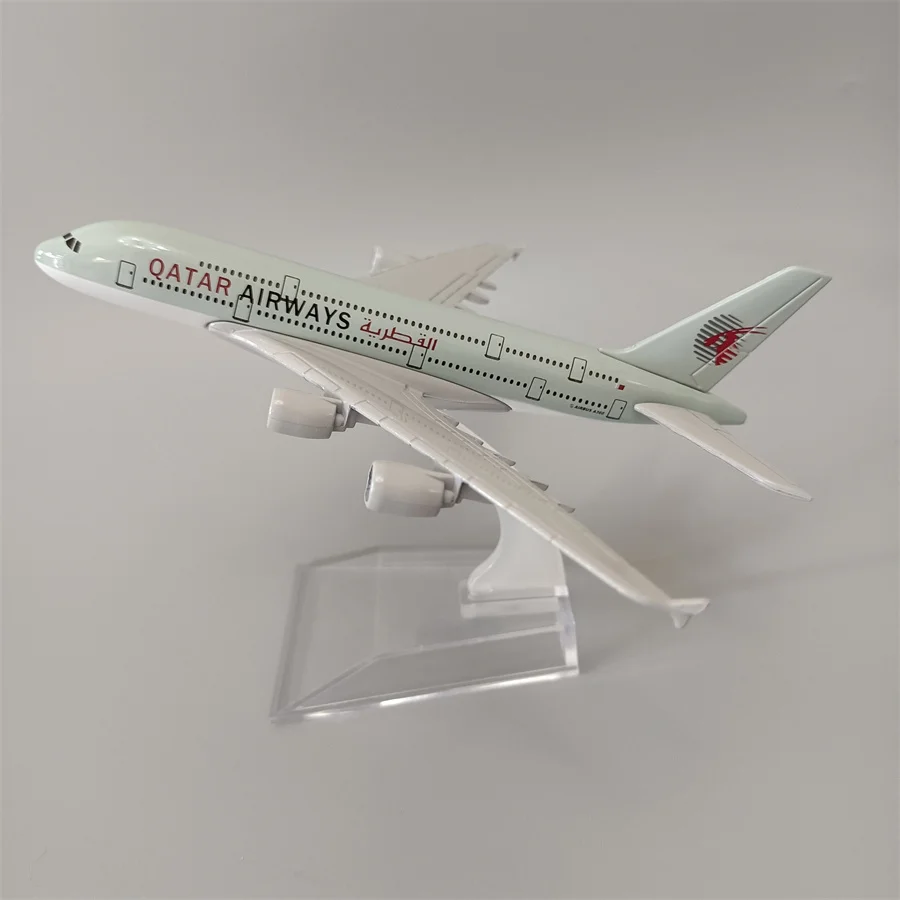 16cm Alloy Metal Air QATAR Airways A380 Airlines Airplane Model QATAR Airbus 380 Airways Diecast Plane Model Aircraft Kids Gifts
16cm Alloy Metal Air QATAR Airways A380 Airlines Airplane Model QATAR Airbus 380 Airways Diecast Plane Model Aircraft Kids Gifts