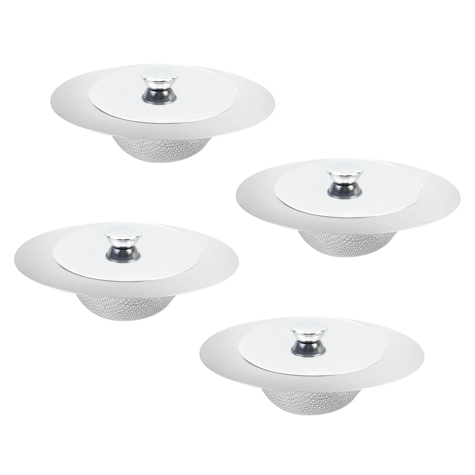 4pcs Wash Home Fine Mesh Easy Clean Stainless Steel Kitchen Drain Sink Strainer Filter With Lid Anti-clogging Hair Catcher Food
4pcs Wash Home Fine Mesh Easy Clean Stainless Steel Kitchen Drain Sink Strainer Filter With Lid Anti-clogging Hair Catcher Food