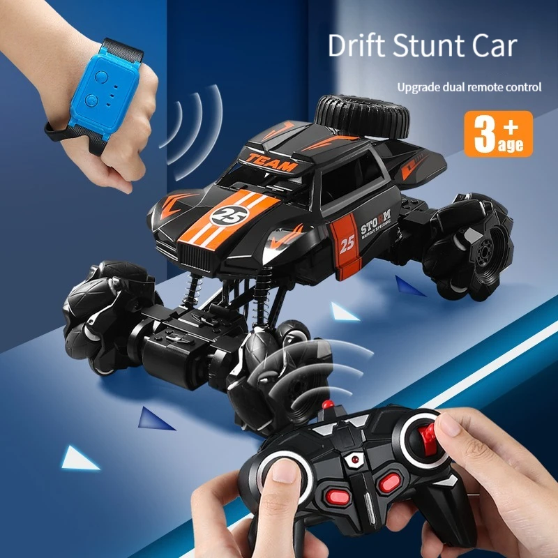 

Игрушка KBDFA для мальчиков с дистанционным управлением, электрический автомобиль для дрифта и внедорожного скалолазания, индукционный трюковый автомобиль с жестом, гоночный пульт дистанционного управления