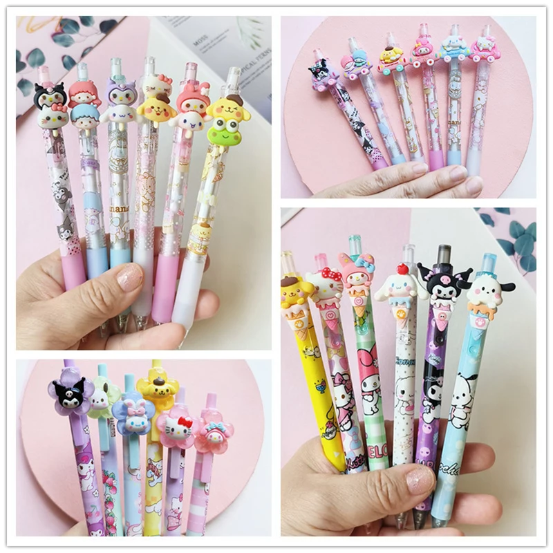 Wholesale 6/PCS Set Kawaii Sanrio Pen Cartoon Anime Stationery Kuromi My Melody Cinnamoroll 0.5MM Black Student Use Kids Gift
Wholesale 6/PCS Set Kawaii Sanrio Pen Cartoon Anime Stationery Kuromi My Melody Cinnamoroll 0.5MM Black Student Use Kids Gift