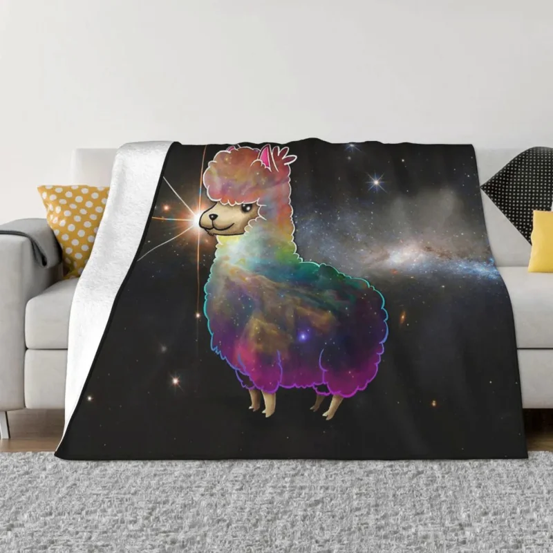Space Animal Blanket Flannel Decoration All Paka The Fluffy Alpaca Portable Home Bedspread
Space Animal Blanket Flannel Decoration All Paka The Fluffy Alpaca Portable Home Bedspread