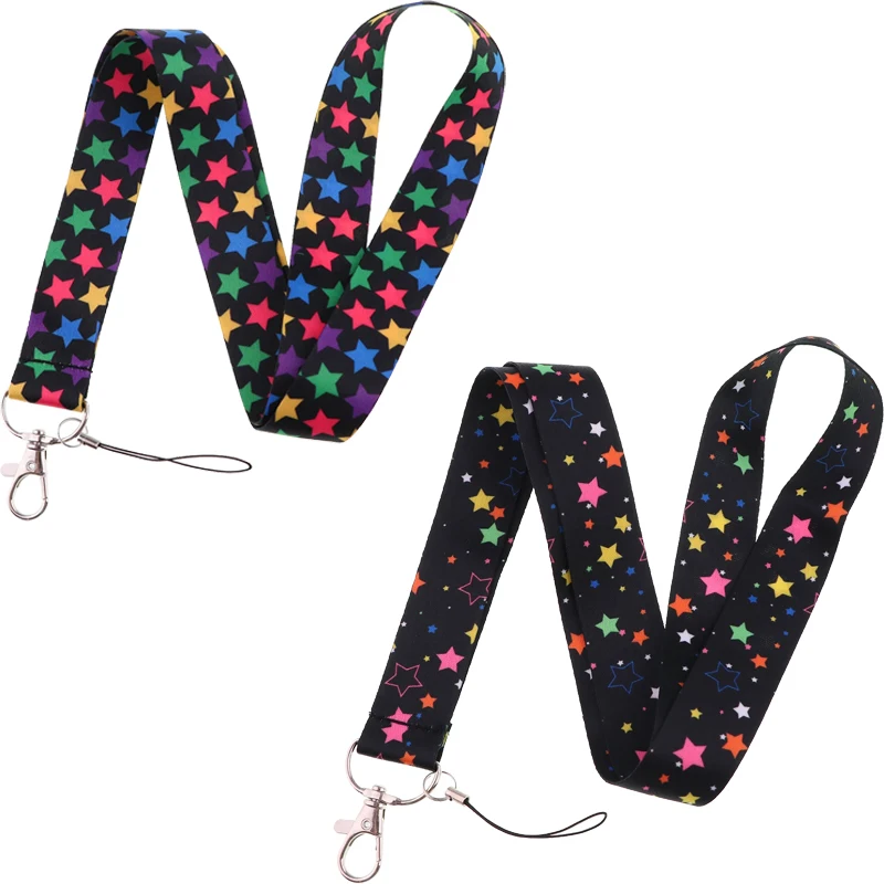 D0323 Star Pattern Lanyard for Keys ID Credit Bank Card Cover Badge Holder Phone Charm Key Lanyard Keychain Accessories
D0323 Star Pattern Lanyard for Keys ID Credit Bank Card Cover Badge Holder Phone Charm Key Lanyard Keychain Accessories