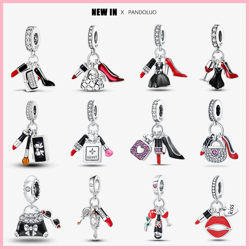 2023 New in Hot Bag Lipstick And High Heels Three Piece Set Charm Fit Pandora 925 Original Bracelet Women Silver Pendant Jewelry
2023 New in Hot Bag Lipstick And High Heels Three Piece Set Charm Fit Pandora 925 Original Bracelet Women Silver Pendant Jewelry