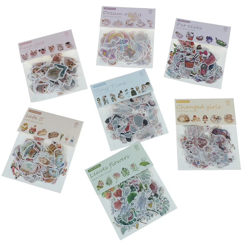 100pcs/pack Cat Flower Diary Memo Stickers Pack Kawaii Scrapbooking Stickers Drop Shipping
100pcs/pack Cat Flower Diary Memo Stickers Pack Kawaii Scrapbooking Stickers Drop Shipping