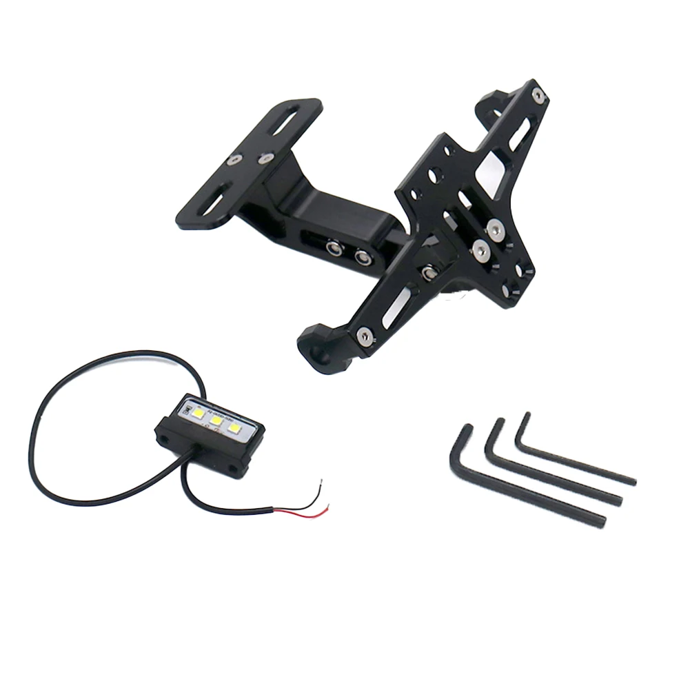 Convenient Motorcycle License Plate Holder Universal Number Plate Bracket with LED Light Suitable for Most Motorcycles
Convenient Motorcycle License Plate Holder Universal Number Plate Bracket with LED Light Suitable for Most Motorcycles