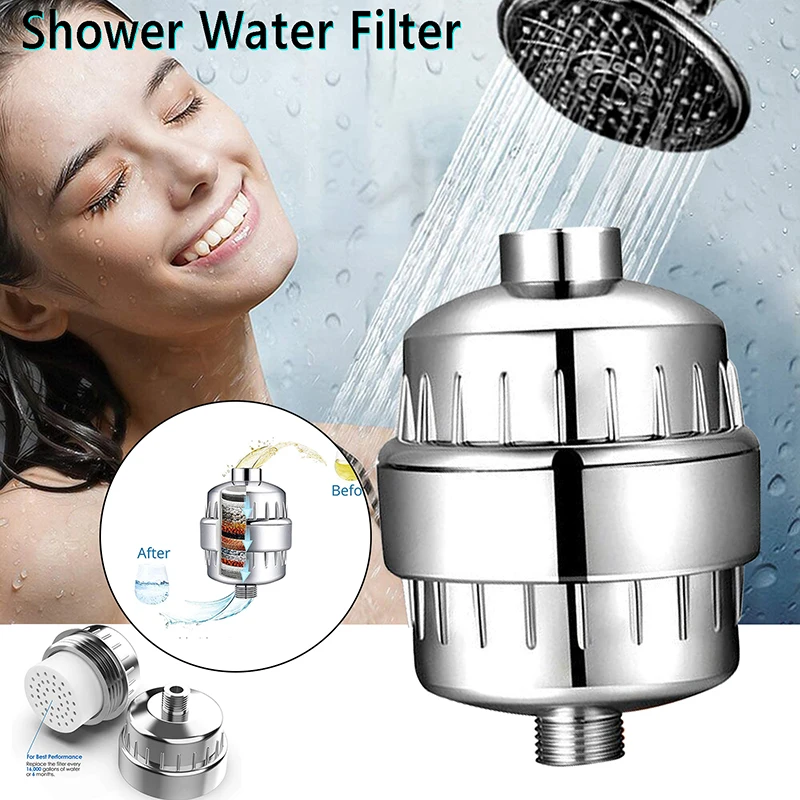 High Output Shower Head Connector Shower Water Filter 10/15 Stages Replacement Cartridge Metals Filter Shower Accessories
High Output Shower Head Connector Shower Water Filter 10/15 Stages Replacement Cartridge Metals Filter Shower Accessories