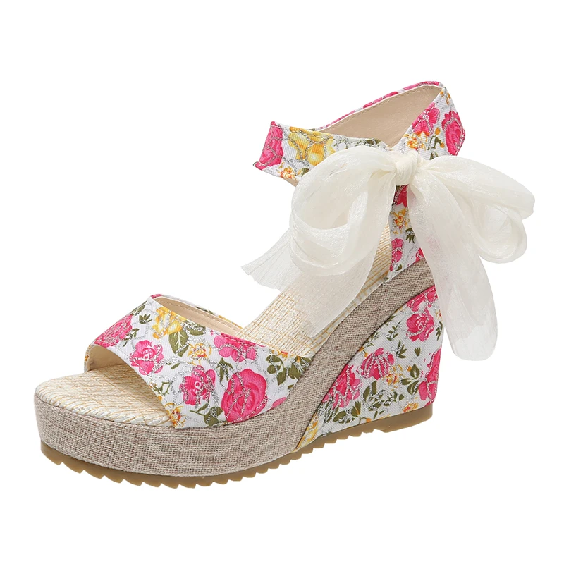 Women's Open Toe Sandals Floral Decor National Style Trendy Soft All Match Platform 2022 Summer New High Wedge Heel Sandals
Women's Open Toe Sandals Floral Decor National Style Trendy Soft All Match Platform 2022 Summer New High Wedge Heel Sandals
