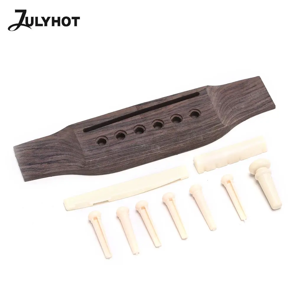 New 1 Set Acoustic Guitar Bridge + Bone Bridge Pins/Saddle/Nut Saddle Guitar Parts
New 1 Set Acoustic Guitar Bridge + Bone Bridge Pins/Saddle/Nut Saddle Guitar Parts