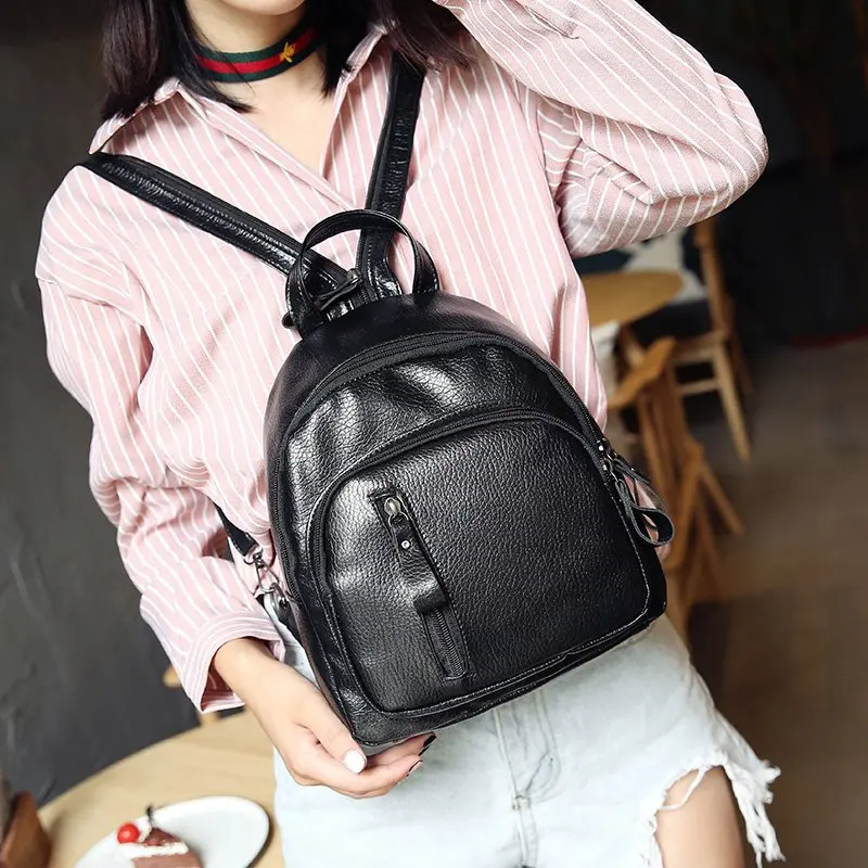 Women Backpack PU Leather Travel Shoulder Bag Girl Multifunctional Small School Bolsa Fashion All-Match Outdoor Backpack
Women Backpack PU Leather Travel Shoulder Bag Girl Multifunctional Small School Bolsa Fashion All-Match Outdoor Backpack