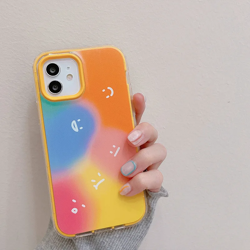 Art Gradient Color Phone Case for iPhone 13 12 11 Pro Max Mini XR Xs Max 7 8 Plus SE Shell Smile Face Shockproof Geometry Cover
Art Gradient Color Phone Case for iPhone 13 12 11 Pro Max Mini XR Xs Max 7 8 Plus SE Shell Smile Face Shockproof Geometry Cover