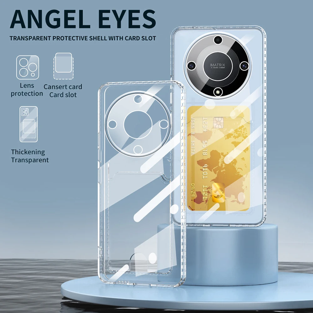 Card Slot Pocket Clear Case for Huawei Honor X9a HonorX9a RMO-NX1 Luxury Transparent Soft Shockproof Phone Cover HuaweiHonorX9a
Card Slot Pocket Clear Case for Huawei Honor X9a HonorX9a RMO-NX1 Luxury Transparent Soft Shockproof Phone Cover HuaweiHonorX9a