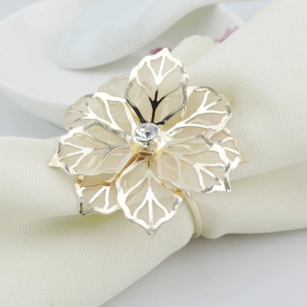 12pcs Hollow Out Flower Napkin Rings Gold Serviette Buckle Holder Family Gathering Dinner Party Decoration Kitchen Napkin Rings
12pcs Hollow Out Flower Napkin Rings Gold Serviette Buckle Holder Family Gathering Dinner Party Decoration Kitchen Napkin Rings