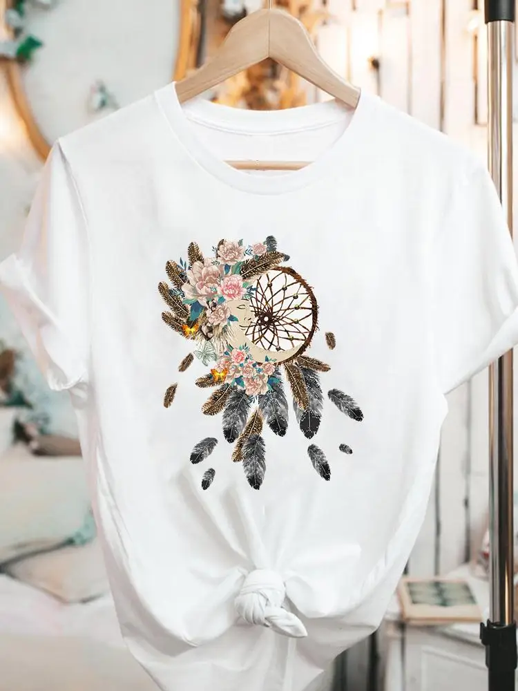 Women Short Sleeve Ladies Summer Tees Tops Female Feather Lovely Cute Fashion O-neck Cartoon Tshirts Clothes Graphic T-Shirt
Women Short Sleeve Ladies Summer Tees Tops Female Feather Lovely Cute Fashion O-neck Cartoon Tshirts Clothes Graphic T-Shirt