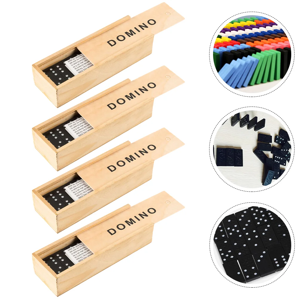 4 Sets Plaything Dominoes Sets Interesting Domino Blocks Household Domino Toys for Children Adult Home
4 Sets Plaything Dominoes Sets Interesting Domino Blocks Household Domino Toys for Children Adult Home