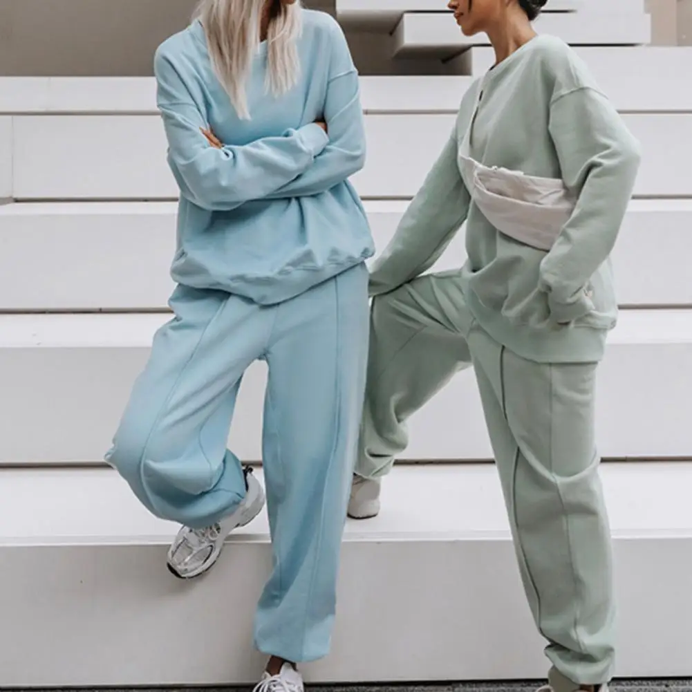 Casual O-neck Pleated Women Tracksuit Solid Color Long Sleeve Women Outfit Sweatshirt Elastic Waist Pants Set Streetwear
Casual O-neck Pleated Women Tracksuit Solid Color Long Sleeve Women Outfit Sweatshirt Elastic Waist Pants Set Streetwear