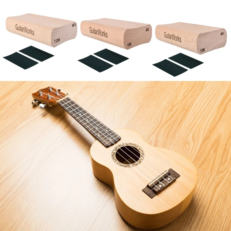 Guitar Block Luthier Tool Fingerboard Fret Leveling Sanding Polished Block with 2 Pieces Abrasive Paper For Guitar
Guitar Block Luthier Tool Fingerboard Fret Leveling Sanding Polished Block with 2 Pieces Abrasive Paper For Guitar