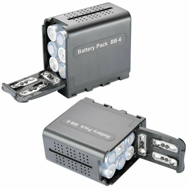 

For SONY NP-F970 F960 F770 F750 F570 F550 AA 5# LR06 LR6 Battery Pack Replace DC