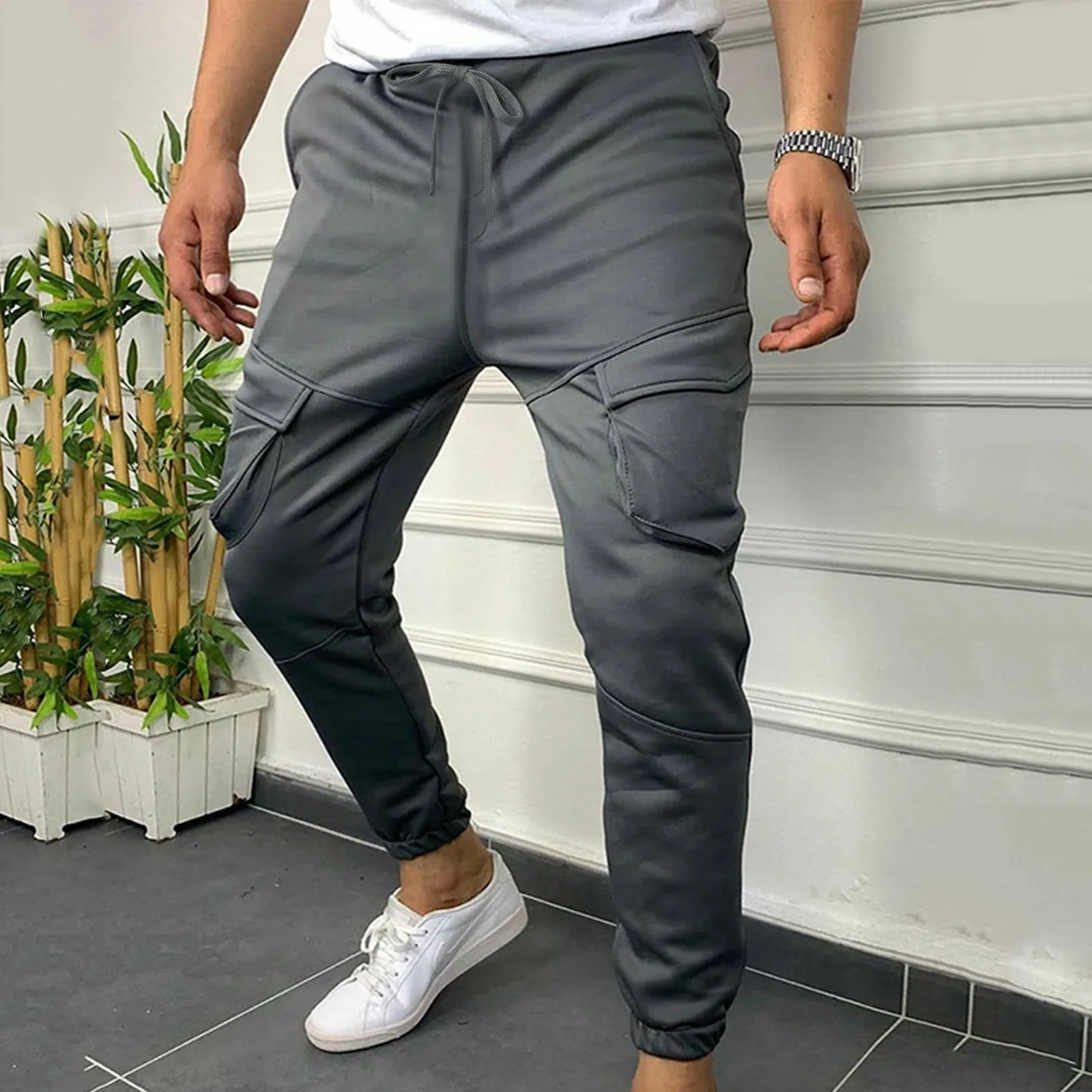 Men's Trousers Lace-up Outdoor Mid-waist Pants Casual Sports Multi-pocket Men's pants
Men's Trousers Lace-up Outdoor Mid-waist Pants Casual Sports Multi-pocket Men's pants