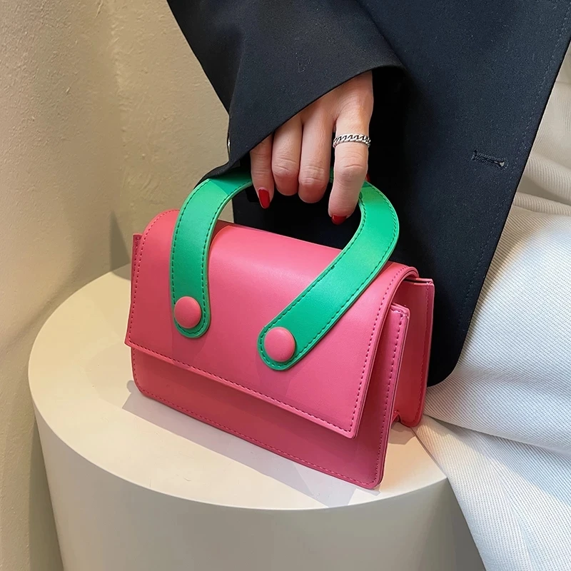 Cute Shoulder Crossbody Messenger Bags for Women Fashion Brand Ladies Handbags 2022 Summer Contrasting Mini PU Leather Designer
Cute Shoulder Crossbody Messenger Bags for Women Fashion Brand Ladies Handbags 2022 Summer Contrasting Mini PU Leather Designer