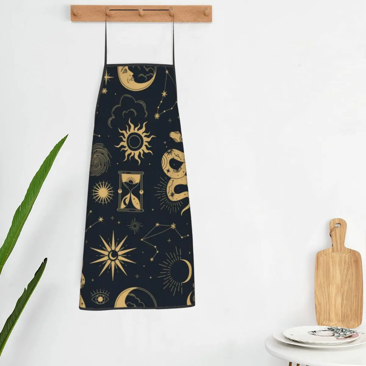 Sun And Moon Retro Apron Astronomy Witch Household Custom Kitchen Accessories Manicure Barbecue Aprons without Pocket
Sun And Moon Retro Apron Astronomy Witch Household Custom Kitchen Accessories Manicure Barbecue Aprons without Pocket