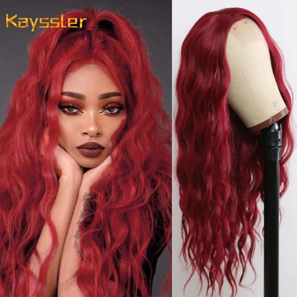 Water Wave Wig Wine Red Synthrtic Lace Front Wig Orange Wig Pre-Plucked For Women With Natural Hairline Heat Resistant Daily Wig
Water Wave Wig Wine Red Synthrtic Lace Front Wig Orange Wig Pre-Plucked For Women With Natural Hairline Heat Resistant Daily Wig
