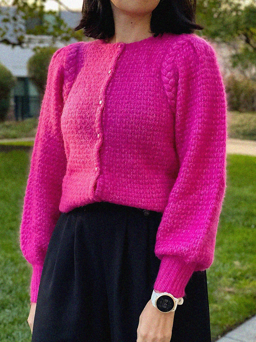 Fancy Woven Knit Sweater Woman Elegant Long Puffed Sleeves Buttons Mohair Wool Cardigan Female Vintage Casual Gilet 2022 Autumn
Fancy Woven Knit Sweater Woman Elegant Long Puffed Sleeves Buttons Mohair Wool Cardigan Female Vintage Casual Gilet 2022 Autumn