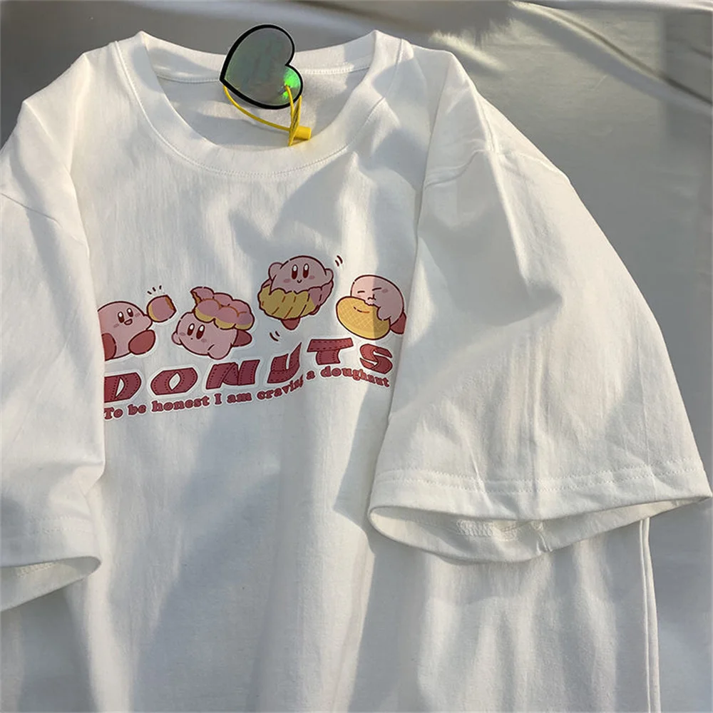 Loose Female Women White Black Pink Loose Japan Loose Summer Tshirt Korean Cartoon Harajuku Holiday Women Cute Fashion Tops
Loose Female Women White Black Pink Loose Japan Loose Summer Tshirt Korean Cartoon Harajuku Holiday Women Cute Fashion Tops